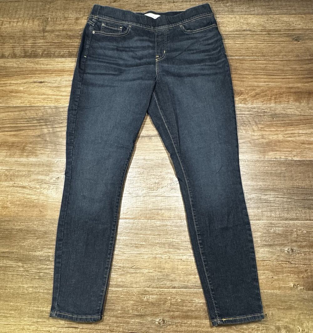 Signature by Levi Strauss Gold Women’s Pull-On Skinny Jeans Dark Wash Stretch 18